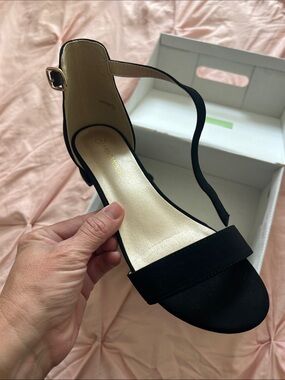 Women's Black Ankle-Strap Dress Sandal